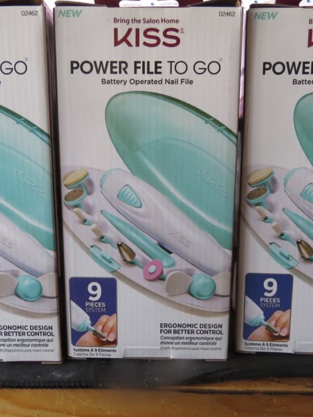 3 Kiss Nails power file To Go Battery Operated
